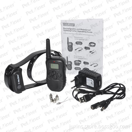Waterproof and Rechargeable Remote Training Dog Collar with LCD Display